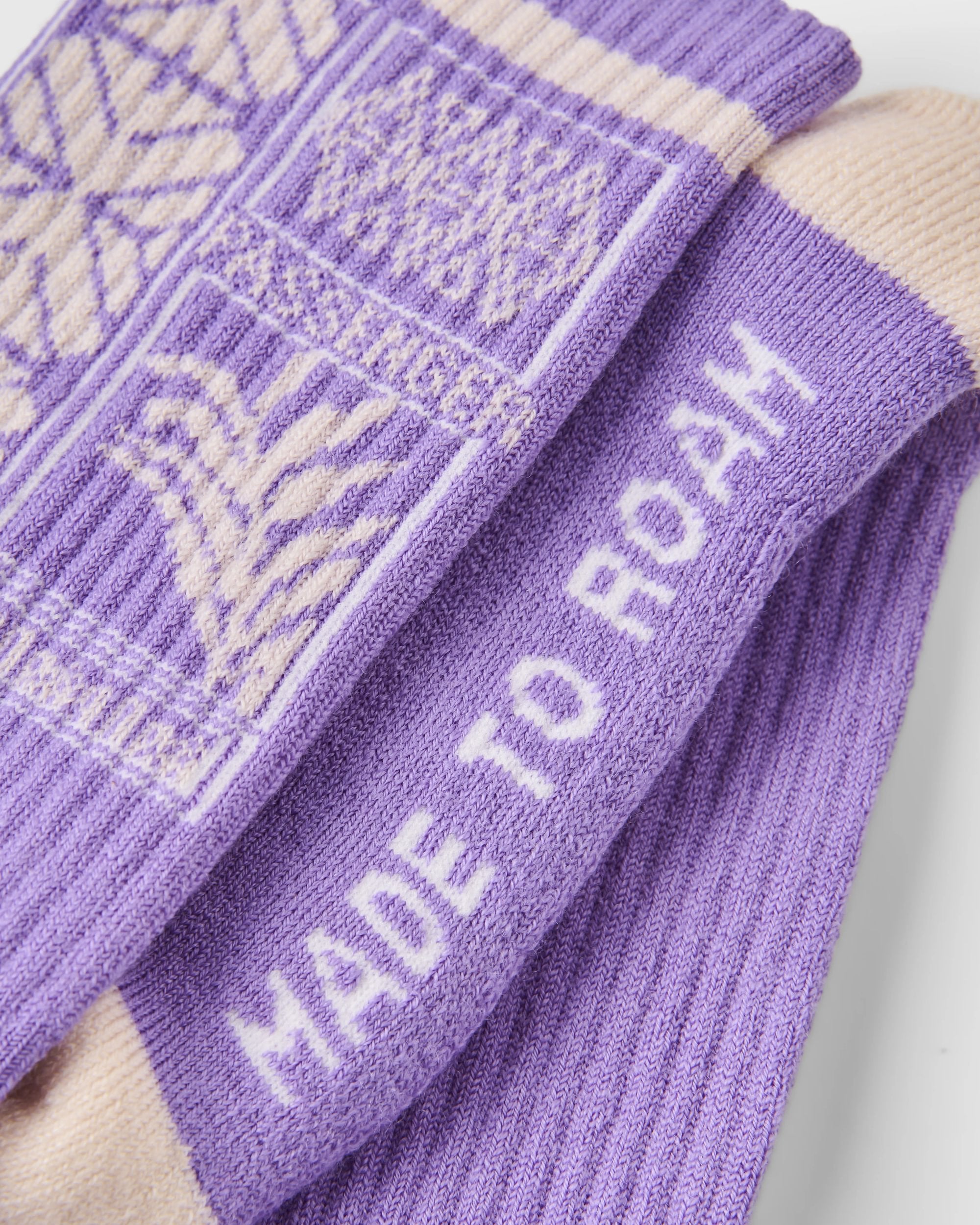 Thuring Merino Socks - Purple Haze - Flatlay