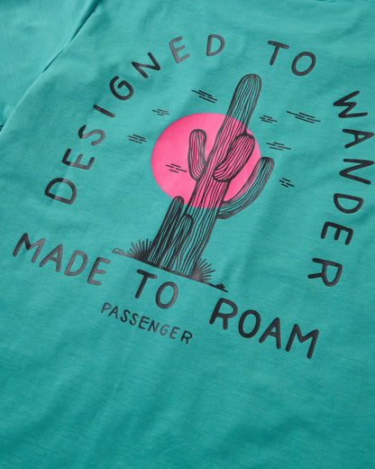Ridescape Women's Active T-Shirt - Ocean Teal - Flatlay
