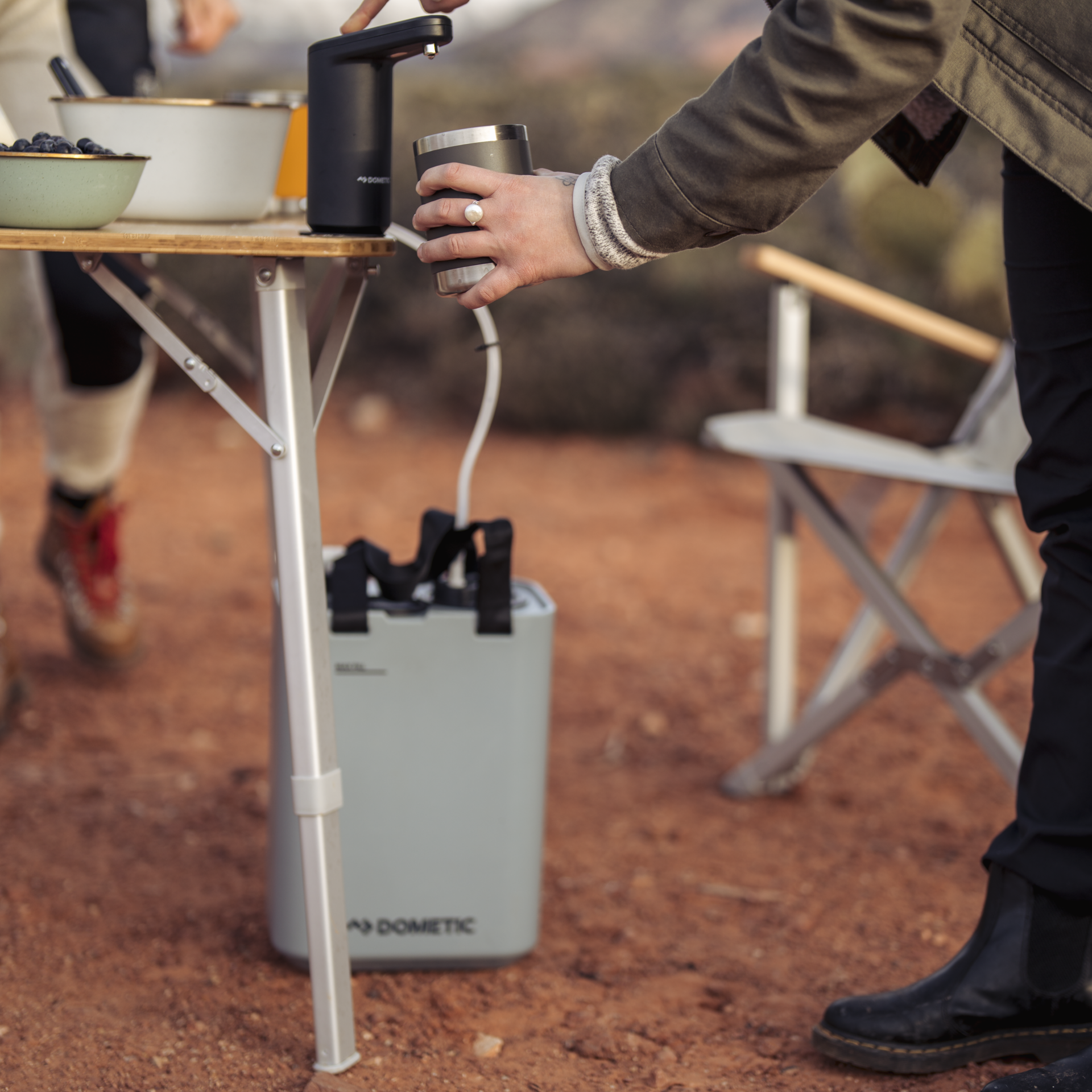 Dometic GO Hydration Water Faucet - Slate - Lifestyle