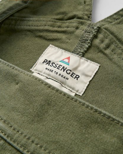 Vantage 2.0 Organic Cotton Dungaree - Khaki - Flatlay