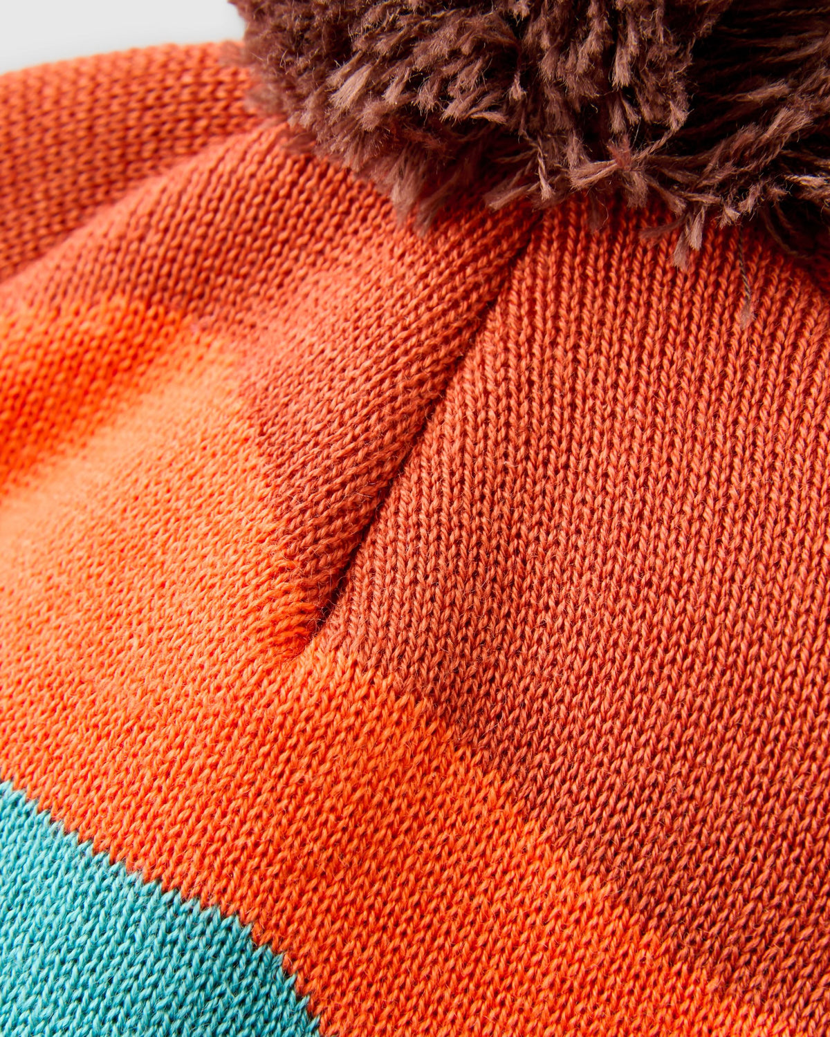 Scenic Bobble Beanie - Scenic Chestnut - Flatlay