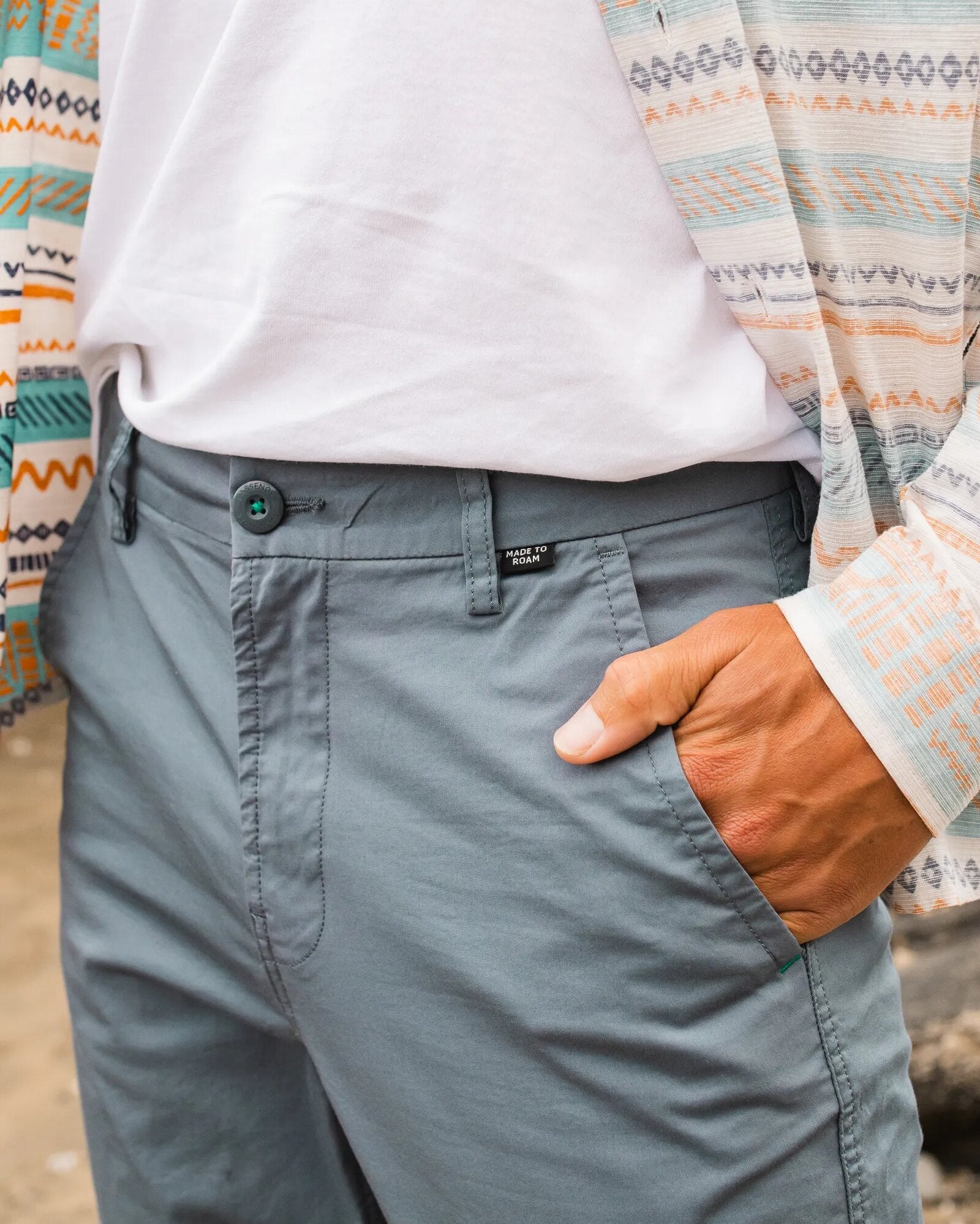 365 Light Organic Cotton Trouser - Storm Grey - Lifestyle