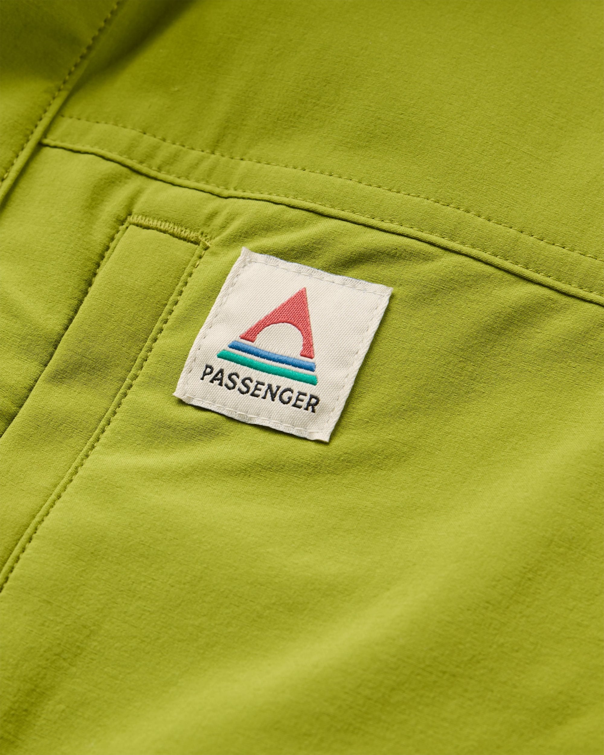 Traveller Short Sleeve Stretch Shirt - Tea Green - Flatlay