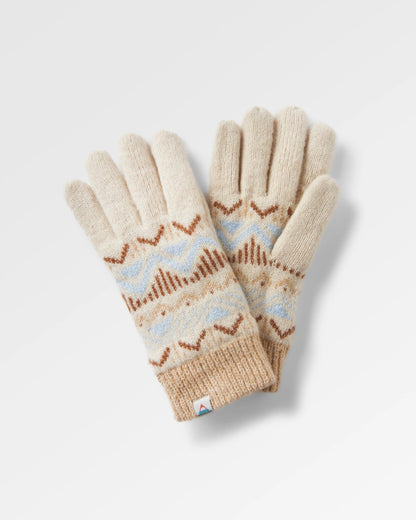 Nettle Recycled Knitted Gloves - Birch