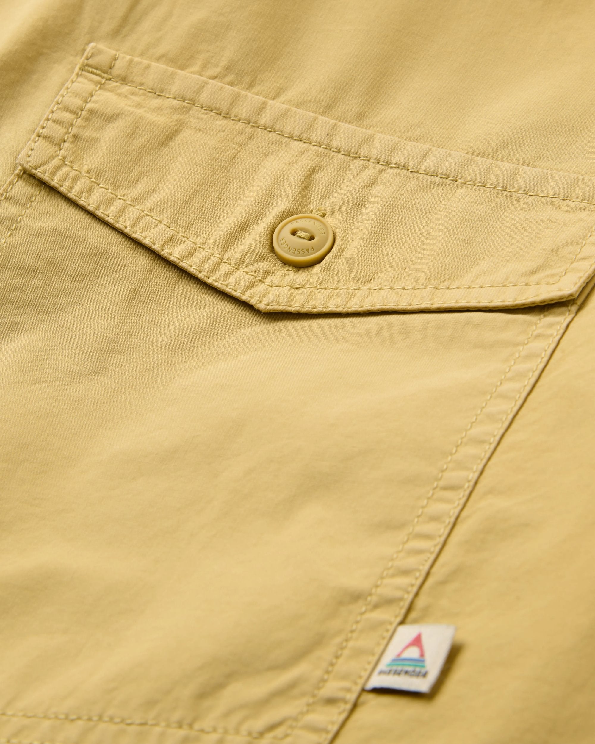 Acreage Organic Cotton Shirt - Warm Beige - Flatlay