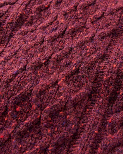 Sandbar Recycled Knitted Jumper - Fig - Flatlay