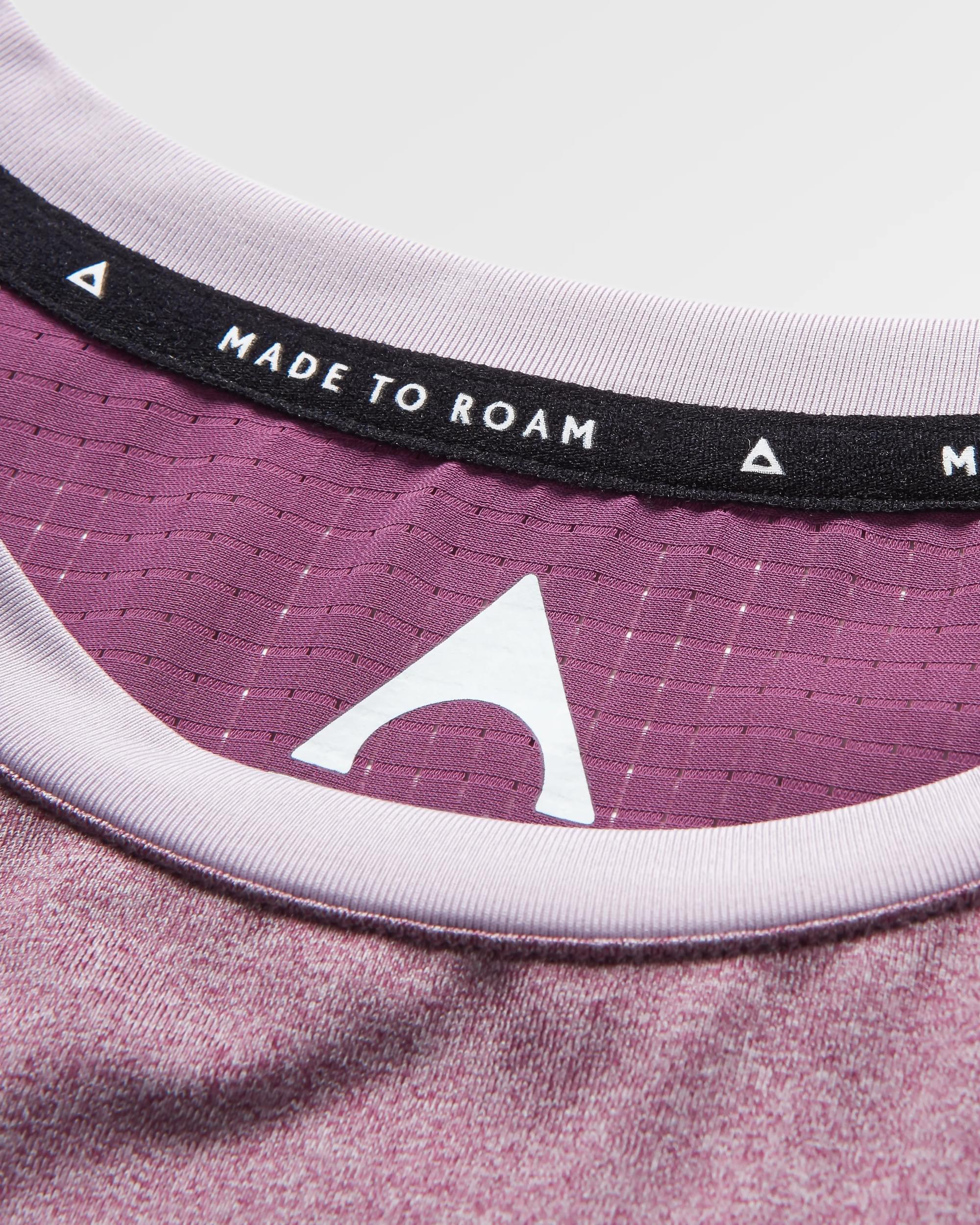 Aurora Active T-Shirt - Berry Marl - Flatlay