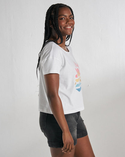 Sunray T-Shirt - White - Studio Model