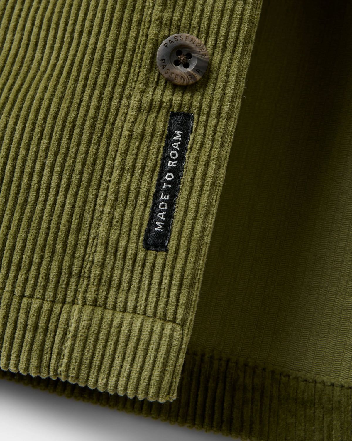 Backcountry Heavyweight Cord Overshirt - Khaki - Flatlay