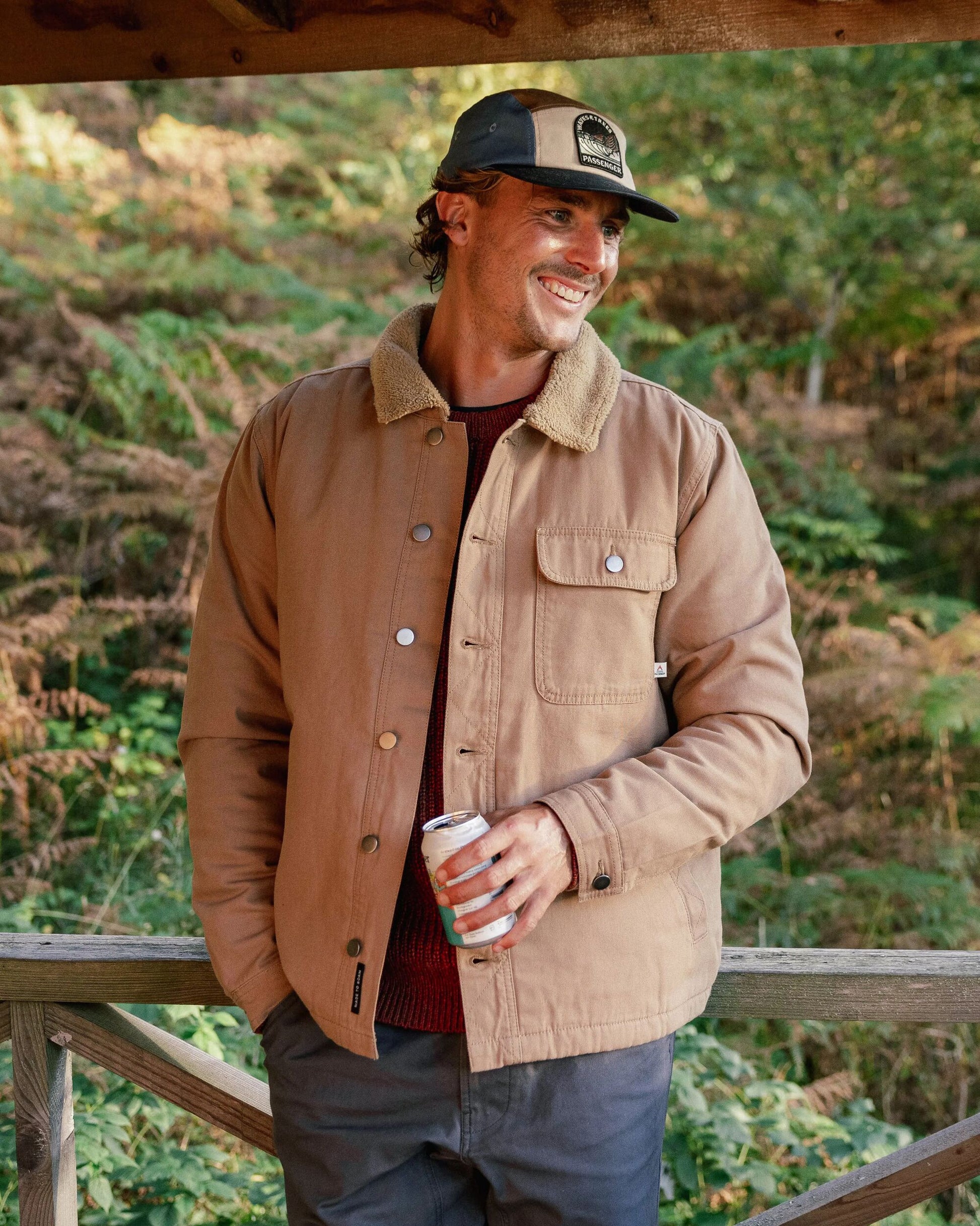 Falcon Organic Cotton Canvas Jacket - Toffee