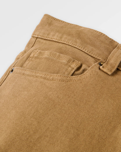 Farloche Organic Cotton Trouser - Caramel Brown - Flatlay