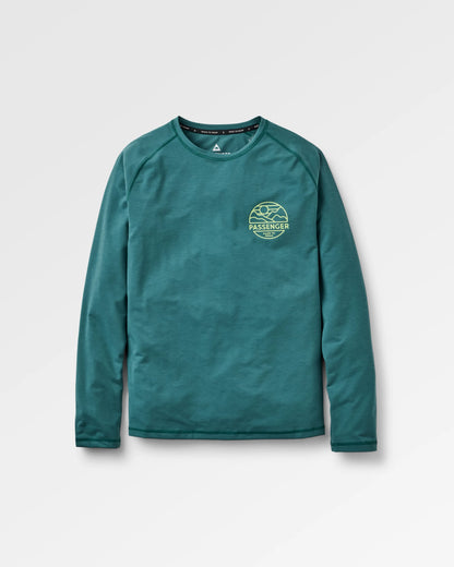 Sedona Drirelease® Recycled Active LS T-Shirt - Deep Ocean - Flatlay