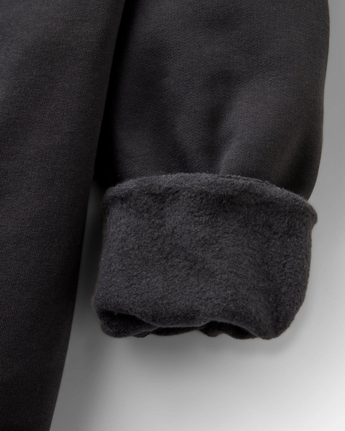 Slower Rhythms Full Zip Hoodie - Faded Black - Flatlay
