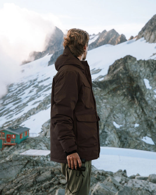 Explorer Recycled Waterproof Down Parka - Espresso - Lifestyle