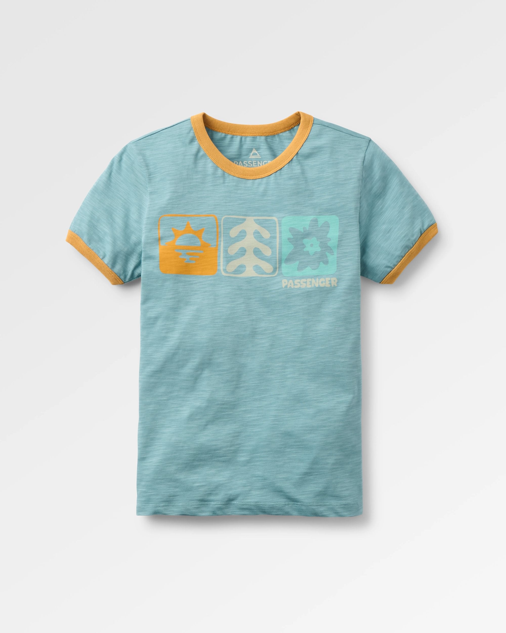 Daze Recycled Cotton T-Shirt - Arctic - Flatlay