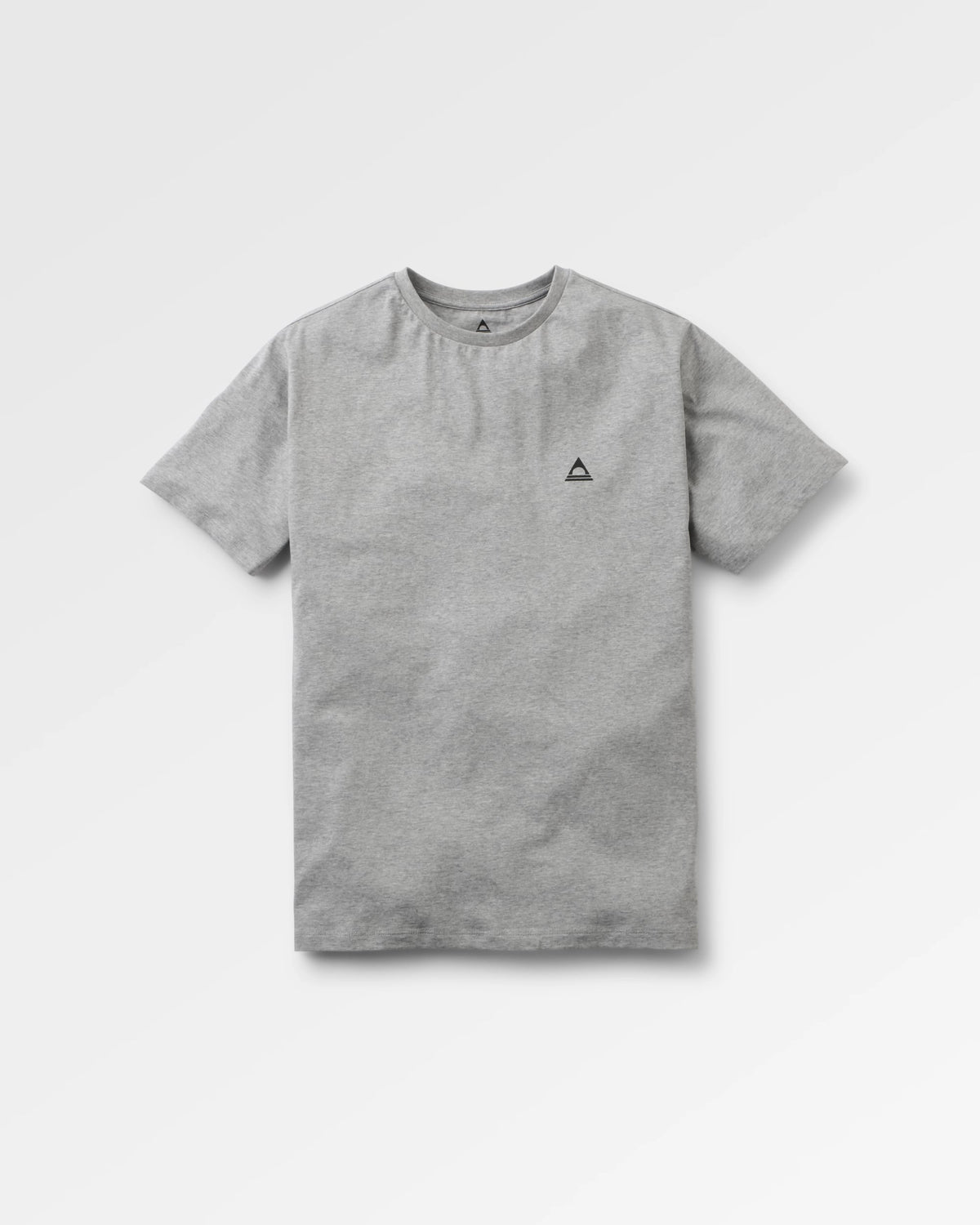 Classic Regular Fit T-Shirt - Mid Grey Marl - Flatlay