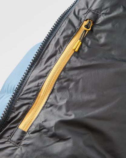 Kindlewood Down Jacket - Stormy Blue/Khaki - Flatlay