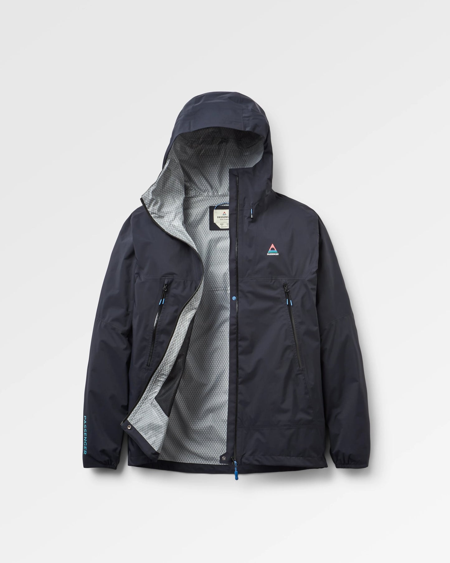 Trailscape Lite Men's Recycled Waterproof Jacket - Black - Flatlay