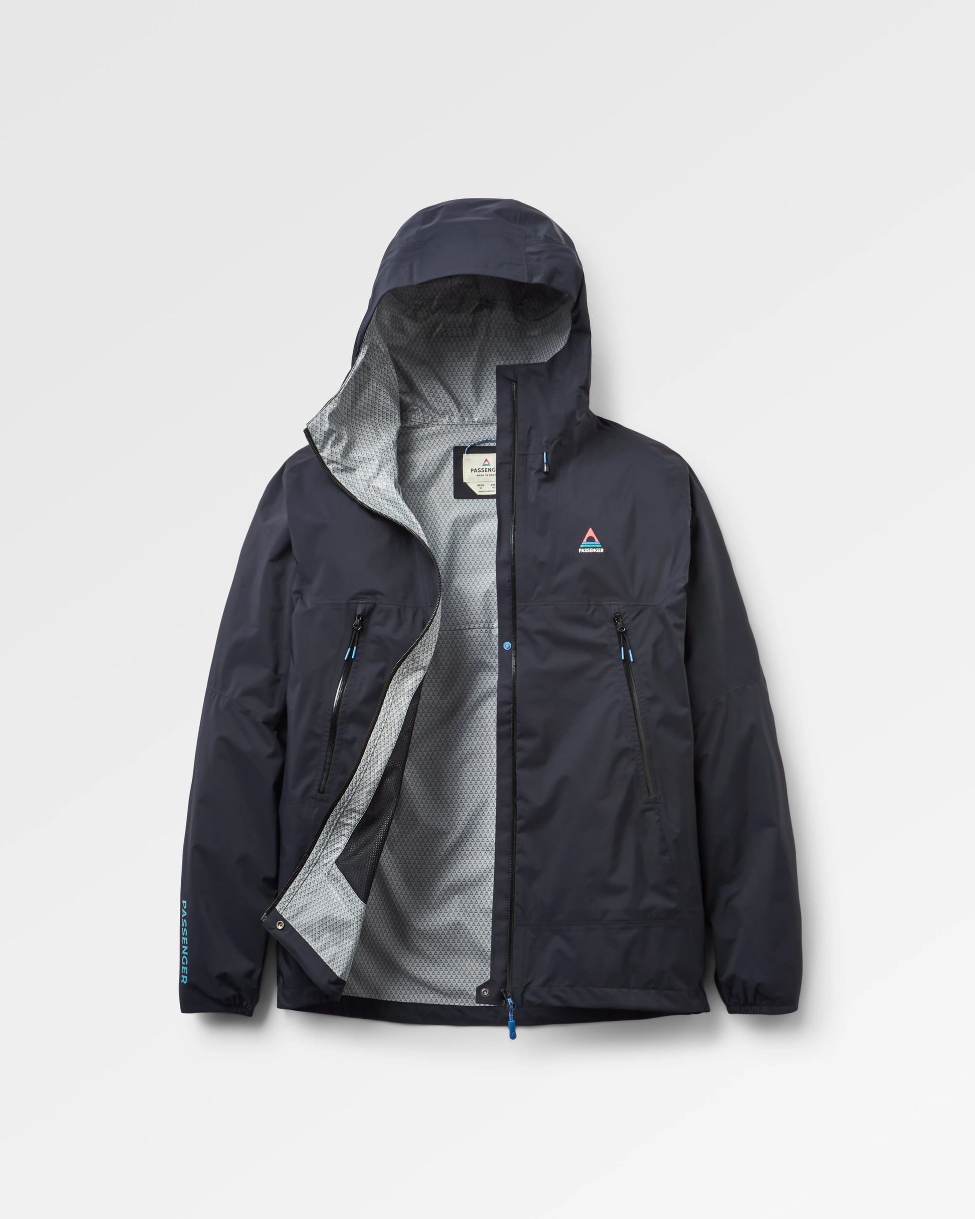Trailscape Lite Men's Recycled Waterproof Jacket - Black - Flatlay