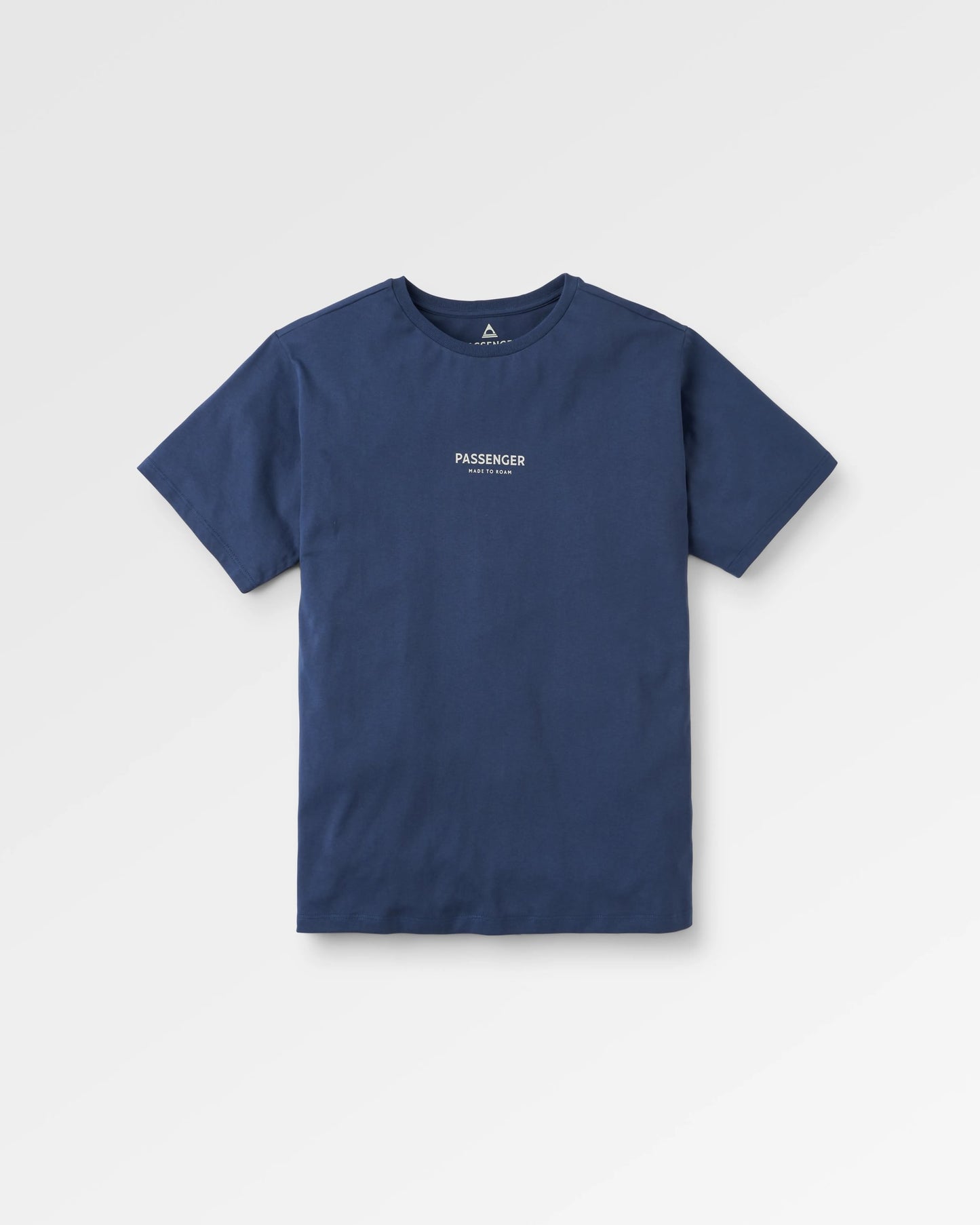 Passenger Recycled Cotton T-Shirt - Rich Navy - Flatlay