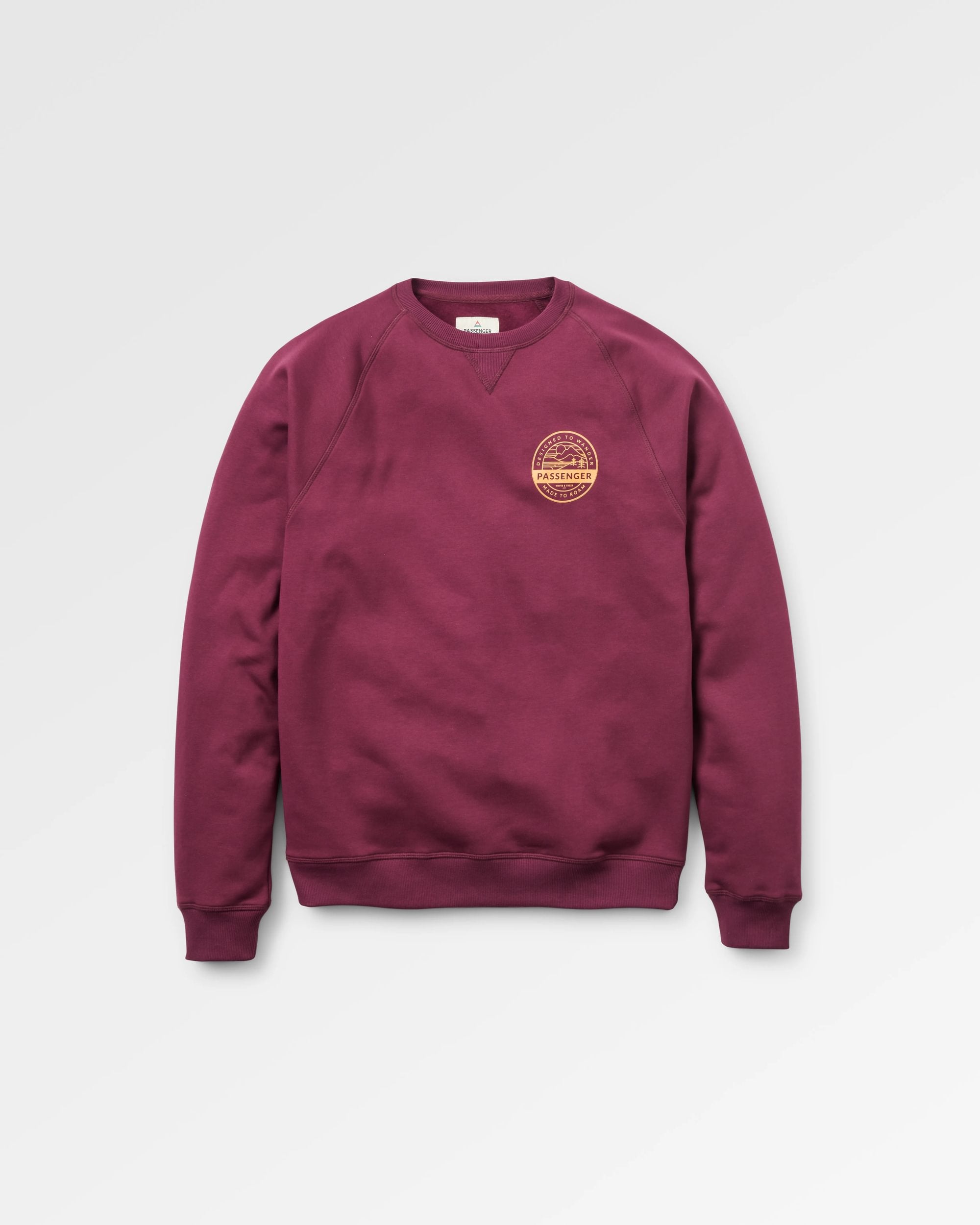 Odyssey Organic Cotton Sweatshirt - Fig - Flatlay