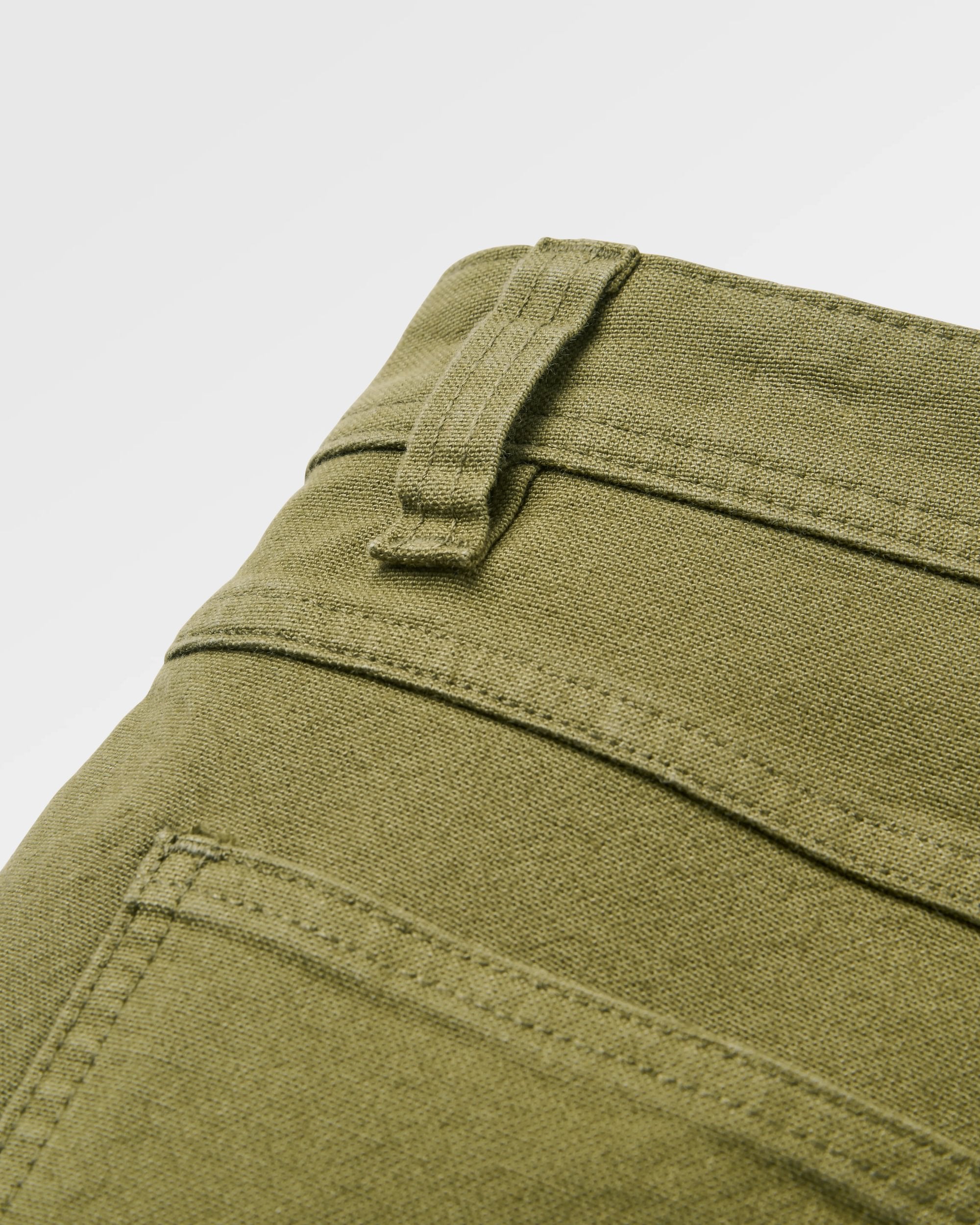 Vantage Cotton Canvas Short - Khaki - Flatlay