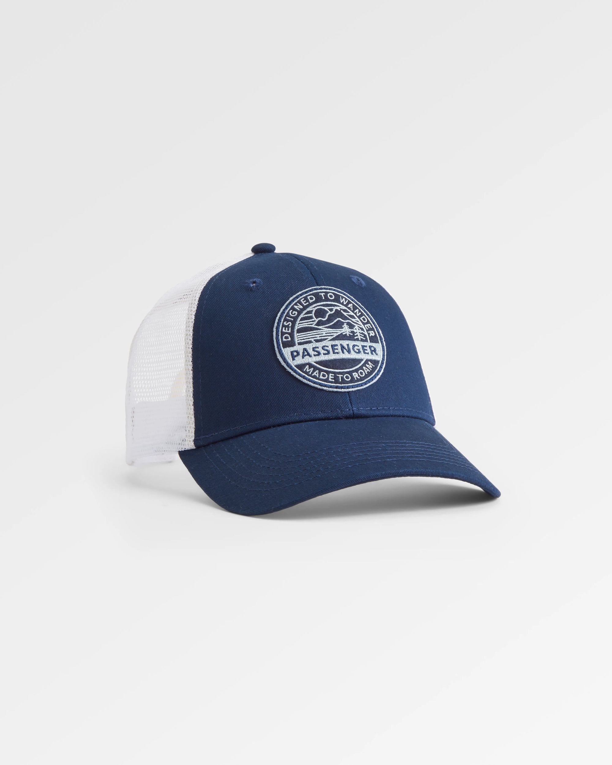 Odyssey Mesh Snapback Cap - Rich Navy - Flatlay