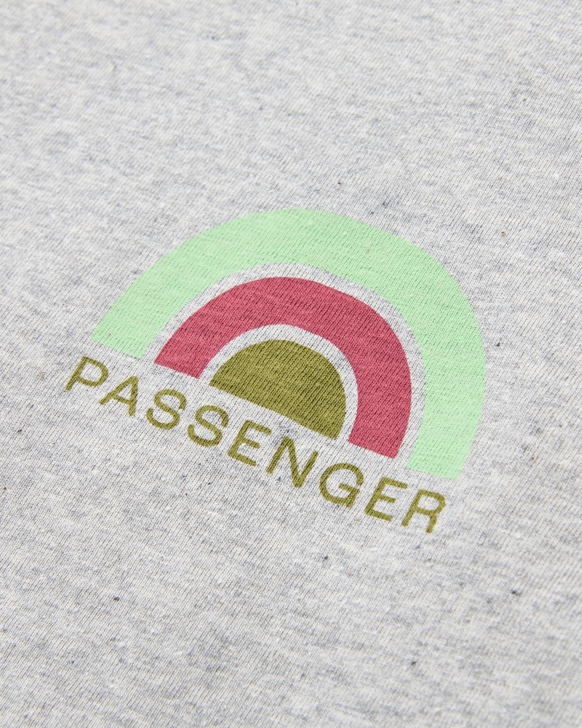 Papercut Recycled Cotton LS T-Shirt - Grey Marl - Flatlay