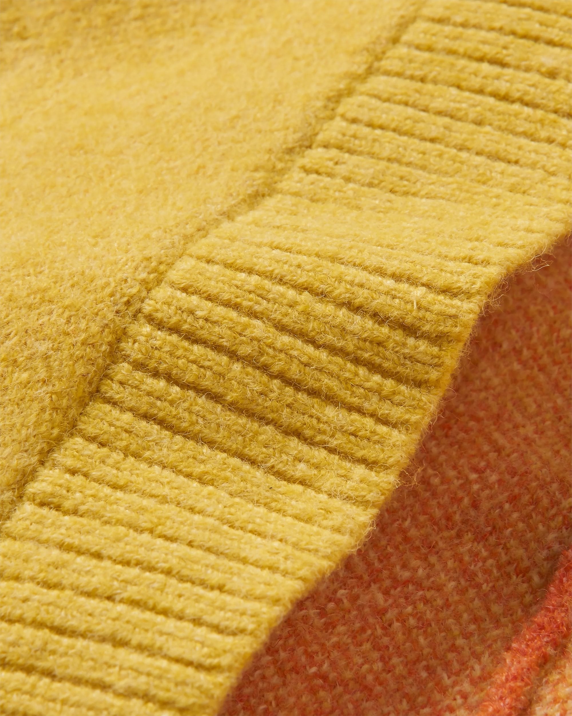 Vista Recycled Knitted Cardigan - Amber Gold - Flatlay