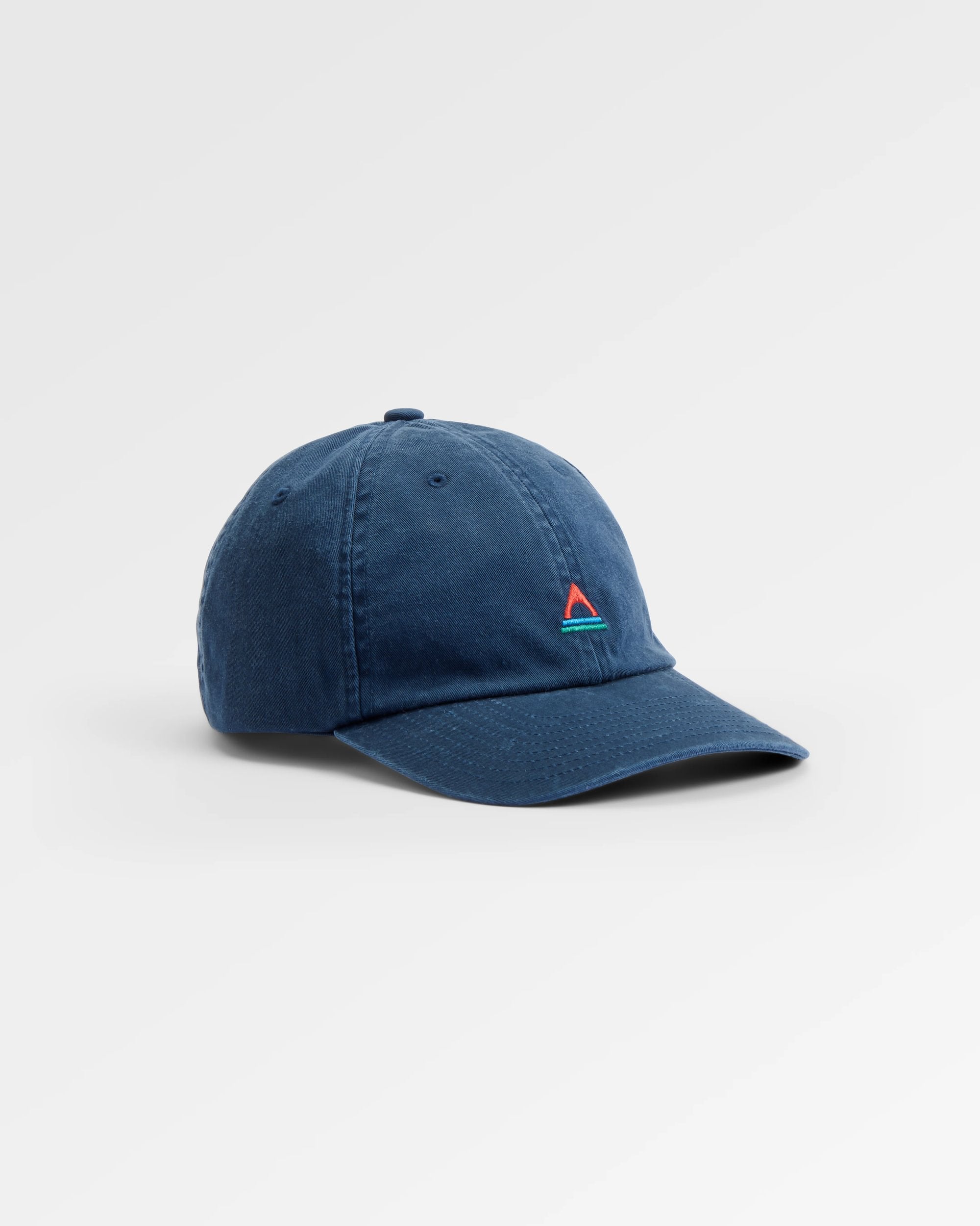 Classic Organic Cotton 6 Panel Cap 2.0 - Rich Navy - Flatlay