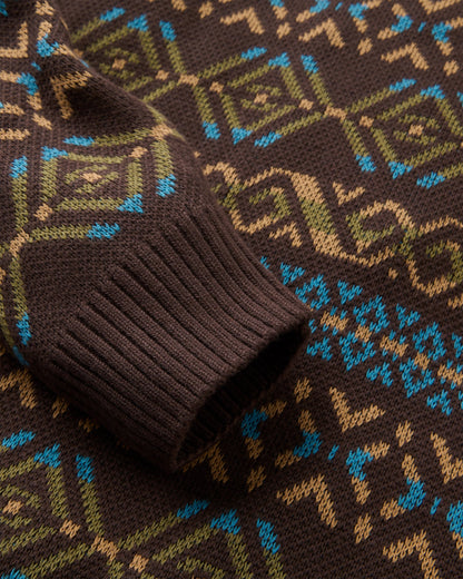 Hornbeam Knitted Jumper - Espresso - Flatlay