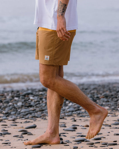 Cutback NetPlus® 17" Boardshort - Spruce Yellow/Toffee - Lifestyle
