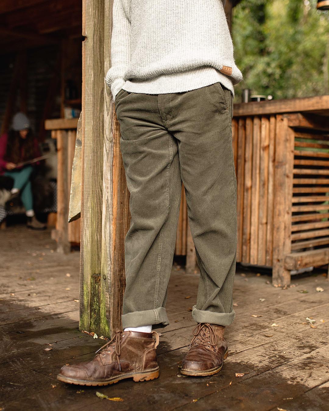 Adventurer Cord Trouser - Dusty Olive