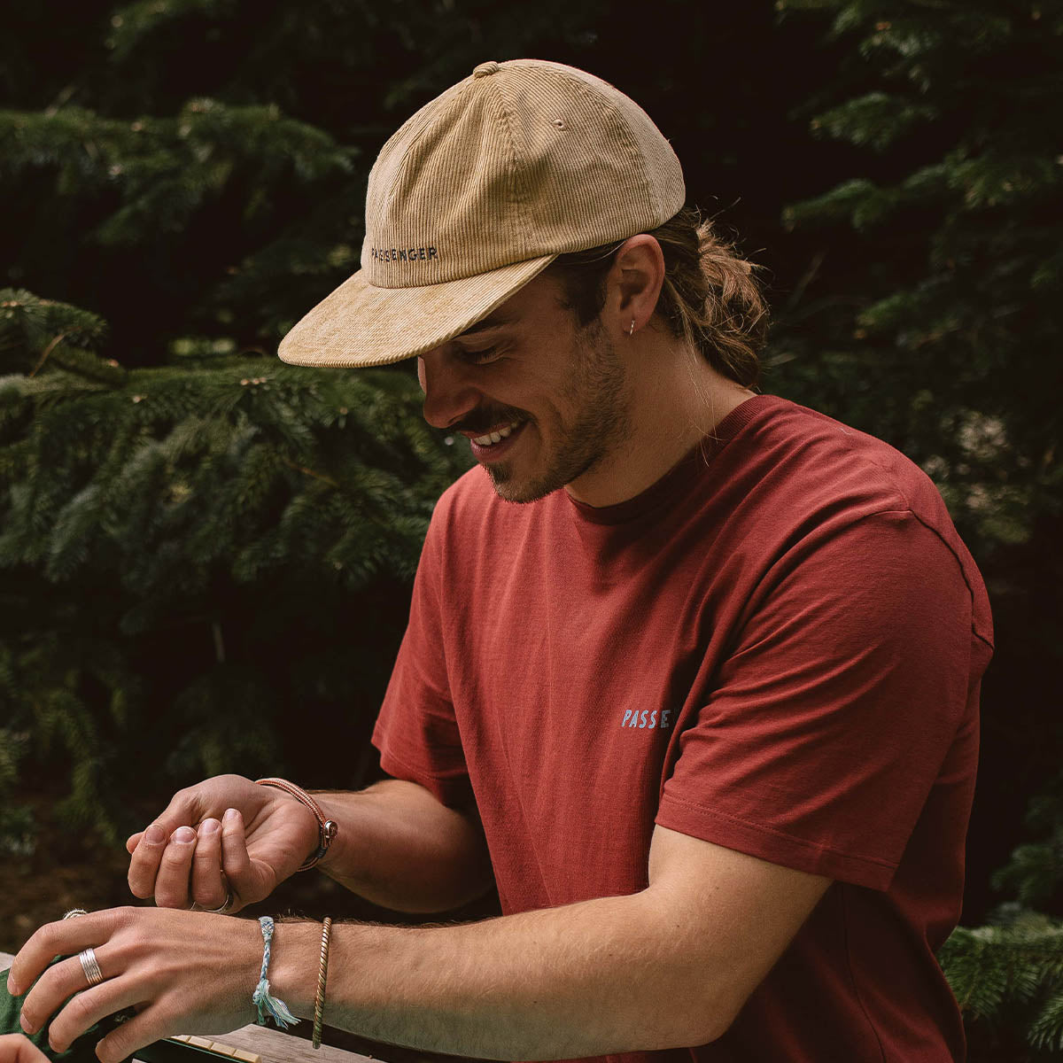 Byron Recycled Cord 5 Panel Cap - Chinchilla Brown