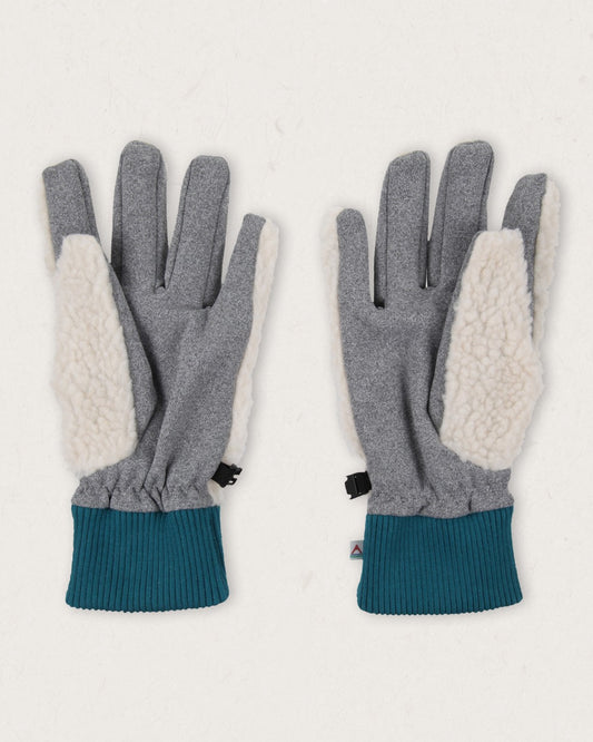 Snowfall Recycled Sherpa Gloves - Warm Ivory