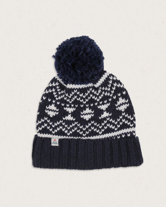 West Coast Recycled Acrylic Bobble Hat - Rich Navy