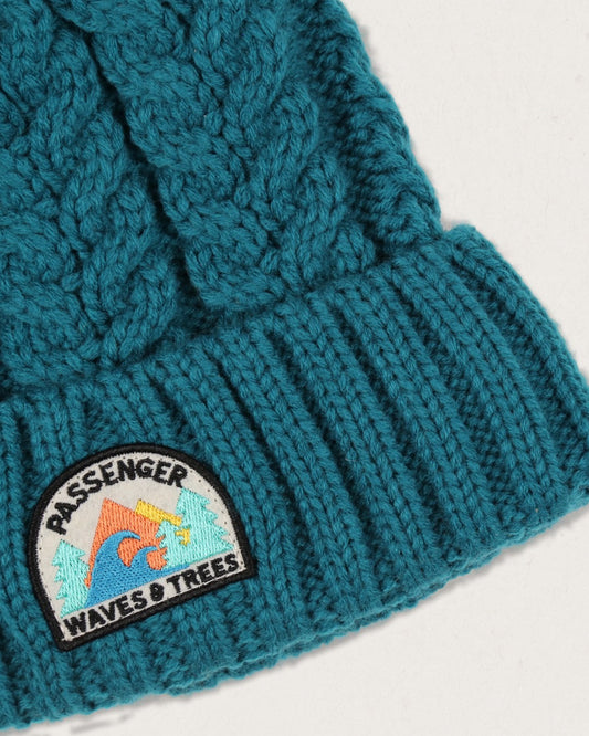 Drifter Fleece Lined Recycled Acrylic Bobble Hat - Shaded Spruce