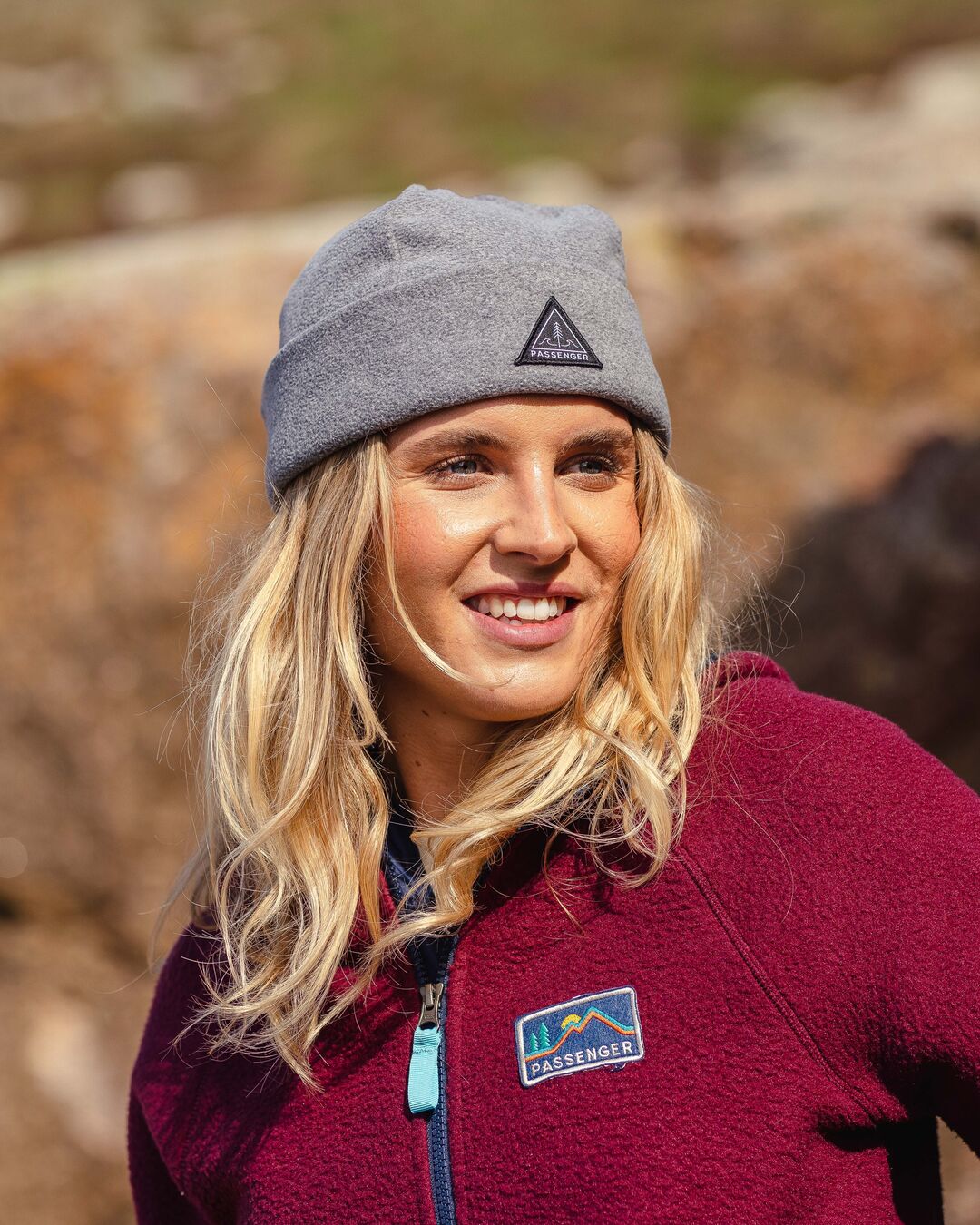 Womens_Wanderer Recycled Polar Beanie - Grey Marl