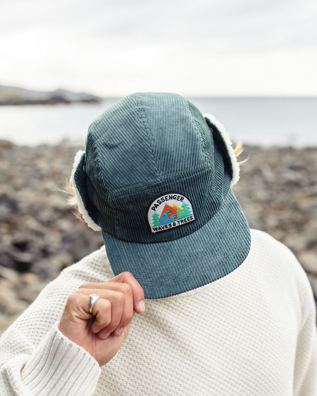 Male_Daytime Recycled Cord Sherpa Lined Hat - Deep Ocean