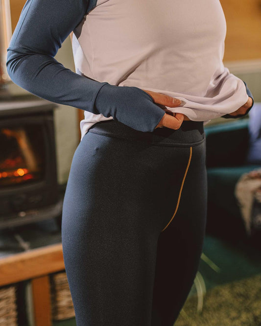Blossom Recycled Base Layer Bottoms - Deep Navy