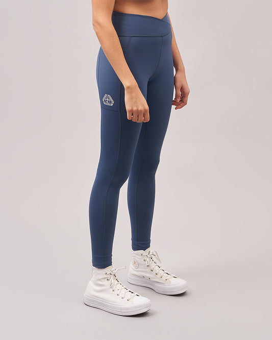 Fresh Air Recycled Nylon Leggings - Blue Coral